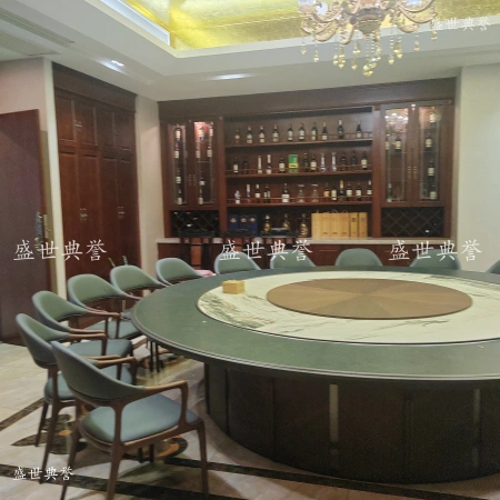 Quzhou International Banquet Center private rooms, solid wood dining tables and chairs, hotel business banquet electric dining tables, club large round tables Quzhou International Banquet Center private rooms, solid wood dining tables and chairs, hotel business banquet electric dining tables, club large round tables